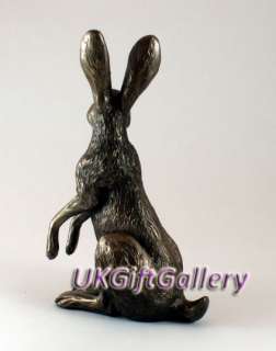 Superb Bronze Hare Sculpture POPPY by Harriet Glen NEW  