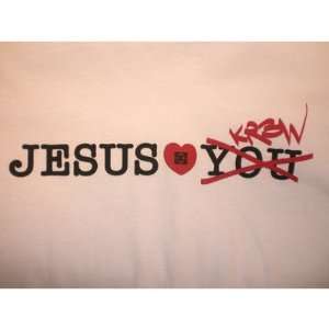  KR3W Jesus Loves KR3W T Shirt Size Large Sports 