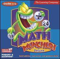 Math Munchers Deluxe PC CD problem solving skills game  