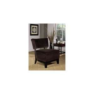  Abbyson Solano Fabric Chair   Dark Brown