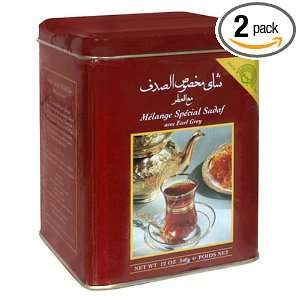Sadaf Special Blend Tea with Earl Grey, 12 Ounce Tin (Pack of 2)