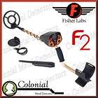 USED FISHER F2 METAL DETECTOR 2 COILS PROBE  