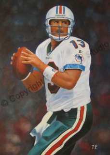 Dan Marino   Miami Dolphins Poster Canvas Oil Painting  