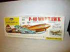 Guillows WW11 Curtis P 40 WARHAWK Flying Tiger US Military Plane 