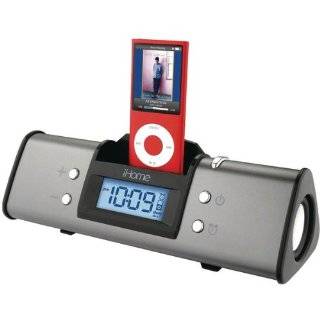 iHome iH16 Portable Speaker System for iPod (Gray) by iHome