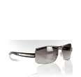 prada black rectangular aviator sunglasses