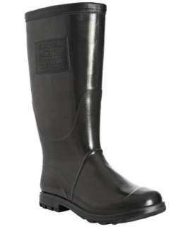 Ralph Lauren black rubber Anthony rain boots  BLUEFLY up to 70% off 