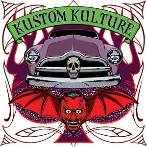 Kustom Kulture hot rod car bike tattoo white t shirt  