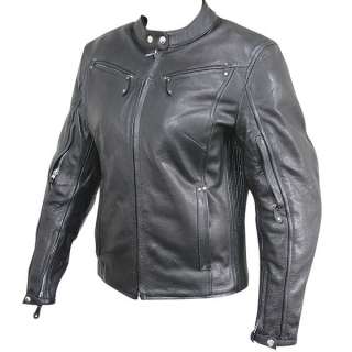 Xelement XS 2002 Womens Armored Leather Motorcycle Jacket 2XL  