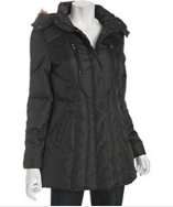 Marc New York black faux fur hood down coat style# 314264401