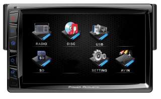   PD 712 7 TouchScreen CD/DVD/ Car Player USB/SD AUx Receiver  