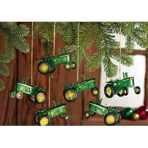 John Deere Tractor Special Edition Christmas Tree Ornaments 6 Piece 