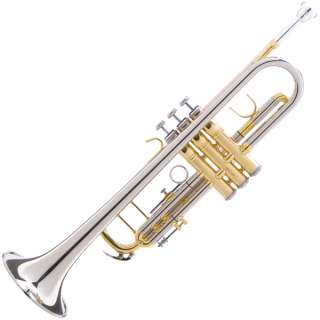 NEW SILVER & ROSE BRASS Monel Valves Bb Trumpet+Tuner  