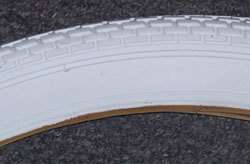 Tire   26 x 2.125 All White Brick Tread Bicycle 38765  