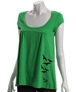 Country Love green scoopneck Love Square babydoll swing t shirt 
