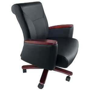  La Z Boy EAC15U Accel Executive Mid Back Leather Swivel Chair 