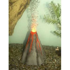 Aquarium VOLCANO 9 Rock Like Cave Sculpture with Painted Lava and 