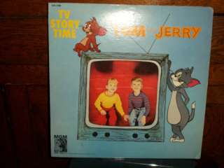    100 TV STORY TIME WITH TOM AND JERRY MGM VINTAGE RECORD ALBUM  