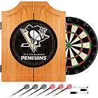   Licensed   NHL Pittsburgh Penguins Dart Cabinet   Darts and Board