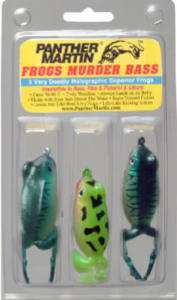 Maurice 3 Pack, Panther Martin Fish Frog Spinners  
