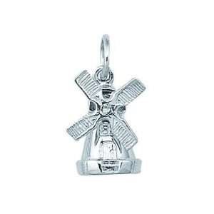  Sterling Silver Windmill Charm Arts, Crafts & Sewing