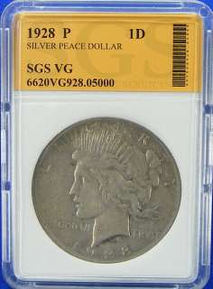 1928 P AUTHENTIC SILVER PEACE DOLLAR  