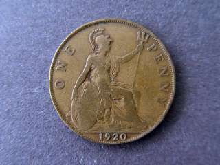 1920 GREAT BRITAIN one PENNY COIN  