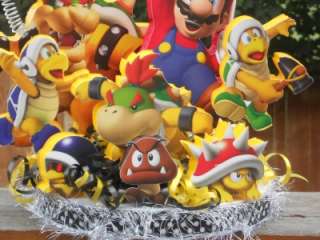 Super Mario Bros Brothers Cake Topper Birthday Party Centerpiece Wii 