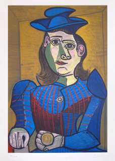 Picasso, Pablo, Femme assise (Seated Woman), Color Lithograph, Hand 