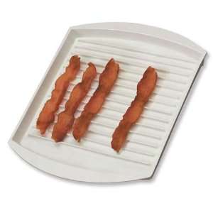 MiracleWare Large Microwave Bacon Grill and Defrosting Tray  