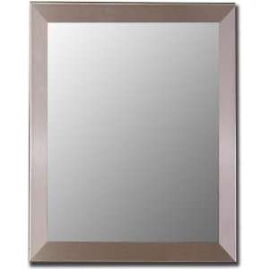  Wall mirror framed with silver stainless finish. by 