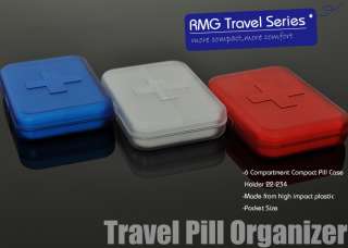  pill case 1ea travel pill organizer compact size pocket size total