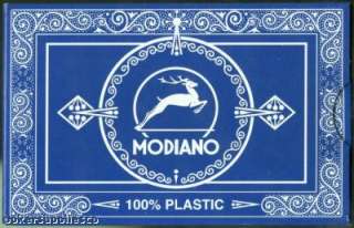 Color Modiano 100% Plastic Poker Size Playing Cards  