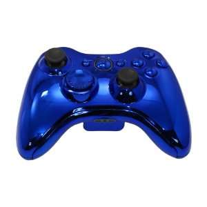    Blue Chrome XBOX 360 Controller with MadModz Beast Mod Video Games