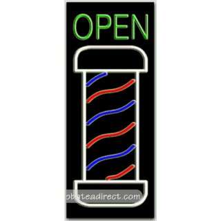 Barber Open (vertical) Neon Sign  Grocery & Gourmet Food