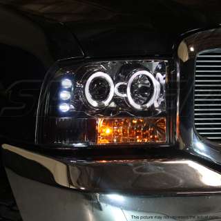 F250 EXCURSION HALO PROJECTOR HEADLIGHTS+LED FOG LAMPS  