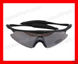Sporty UV400 Protection Police Shooting Glasses Black  