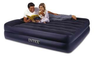   Queen Pillow Rest Airbed Air Mattress Bed w/ Pump 078257677016  