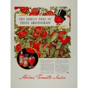   Juice Aristocrat Man Family Tree   Original Print Ad