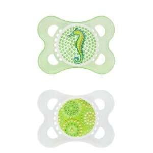  MAM Pearl BPA FREE pacifiers 2+ months silicone   boy 