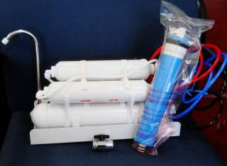 Counter top Reverse Osmosis Water Filter 4 STAGE 75 GPD Drinking water 