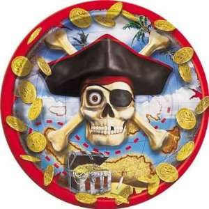  9 Pirate Paper Plates Toys & Games