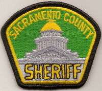SACRAMENTO COUNTY SHERIFF HAT PATCH  