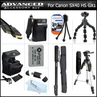 Complete Accessory Kit For Canon PowerShot SX40 HS 628586958036  