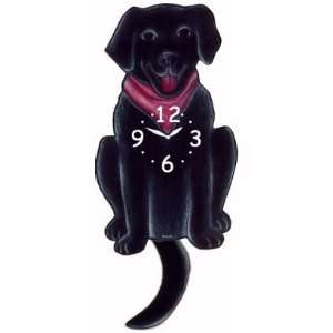  Dog Breed Pendulum Clocks   Black Labrador: Home & Kitchen