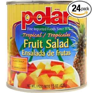 MW Polar Foods Tropical Fruit Salad, 15 Ounce Cans (Pack of 24 