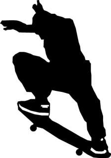 Skateboard Silhouette 3 vinyl letter buy 2 get 3rd FREE  