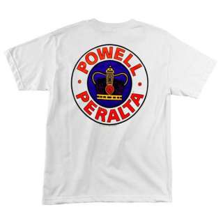 Powell Peralta SUPREME Skateboard Shirt WHT LRG  