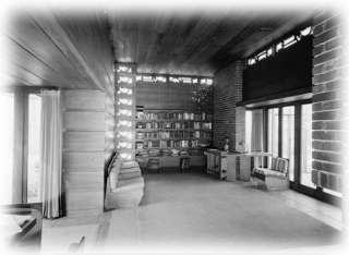 Usonian Style home by F L Wright, architectural plans  