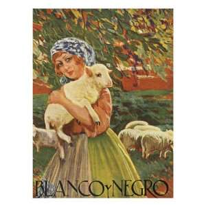  Blanco y Negro, Magazine Cover, Spain, 1922 Giclee Poster 
